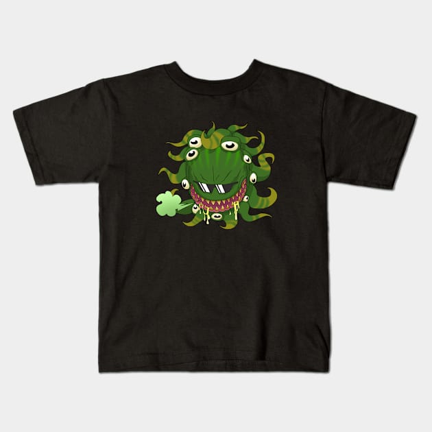 Bad Breath (green) Kids T-Shirt by TheWellRedMage